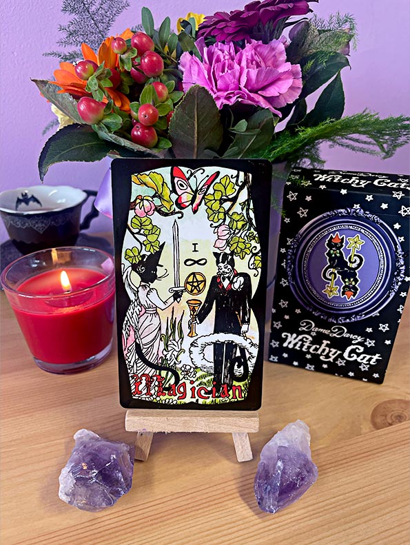 Witchy Cat Tarot, Tuck Box Edition, by Dame Darcy - Image 5